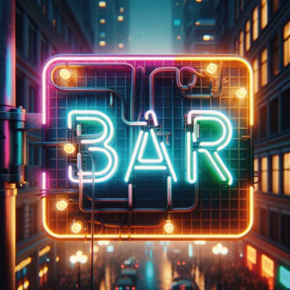 A Bar Neon Sign