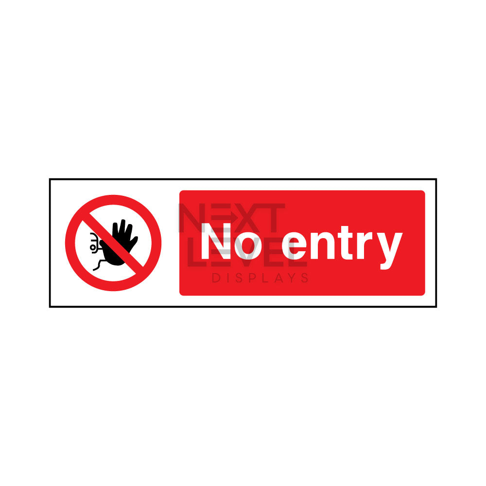 a red and white no entry sign with a stopped hand
