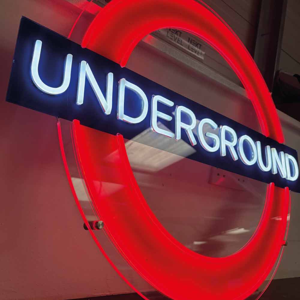 LONDON UNDERGROUND NEON LED SIGN