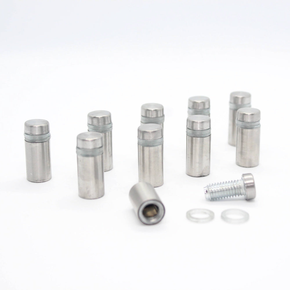 chrome mountings on display