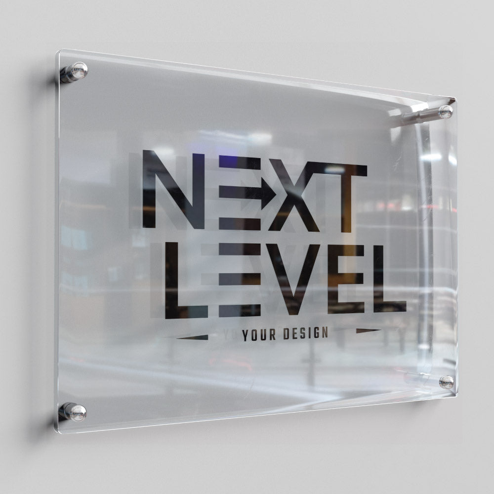 Acrylic Panel Sign - Elegant and Customised Display – next level displays