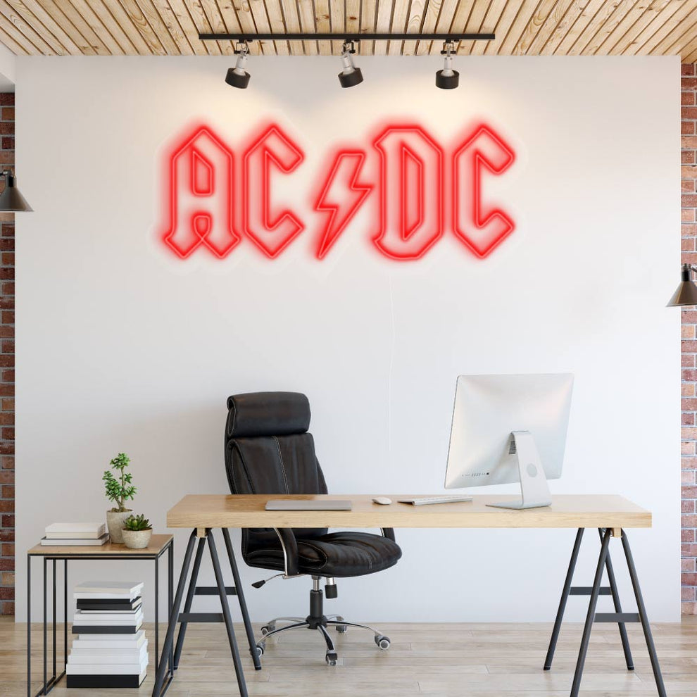 AC-DC Neon Sign - Rock 'n' Roll Brilliance Illuminated – next level ...