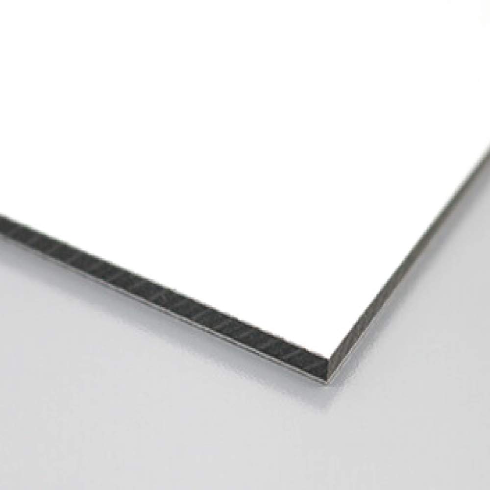 white aluminium panel board