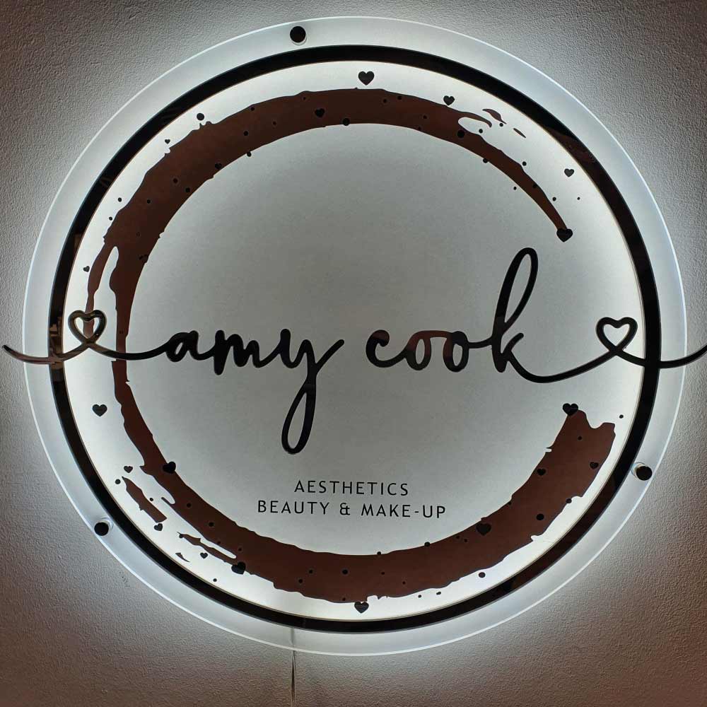Private Custom Business Logo 3D Acrylic Signs Beauty Salon LED Neon Light  Sign Office Wall Decoration Company Name Metal Sign - AliExpress