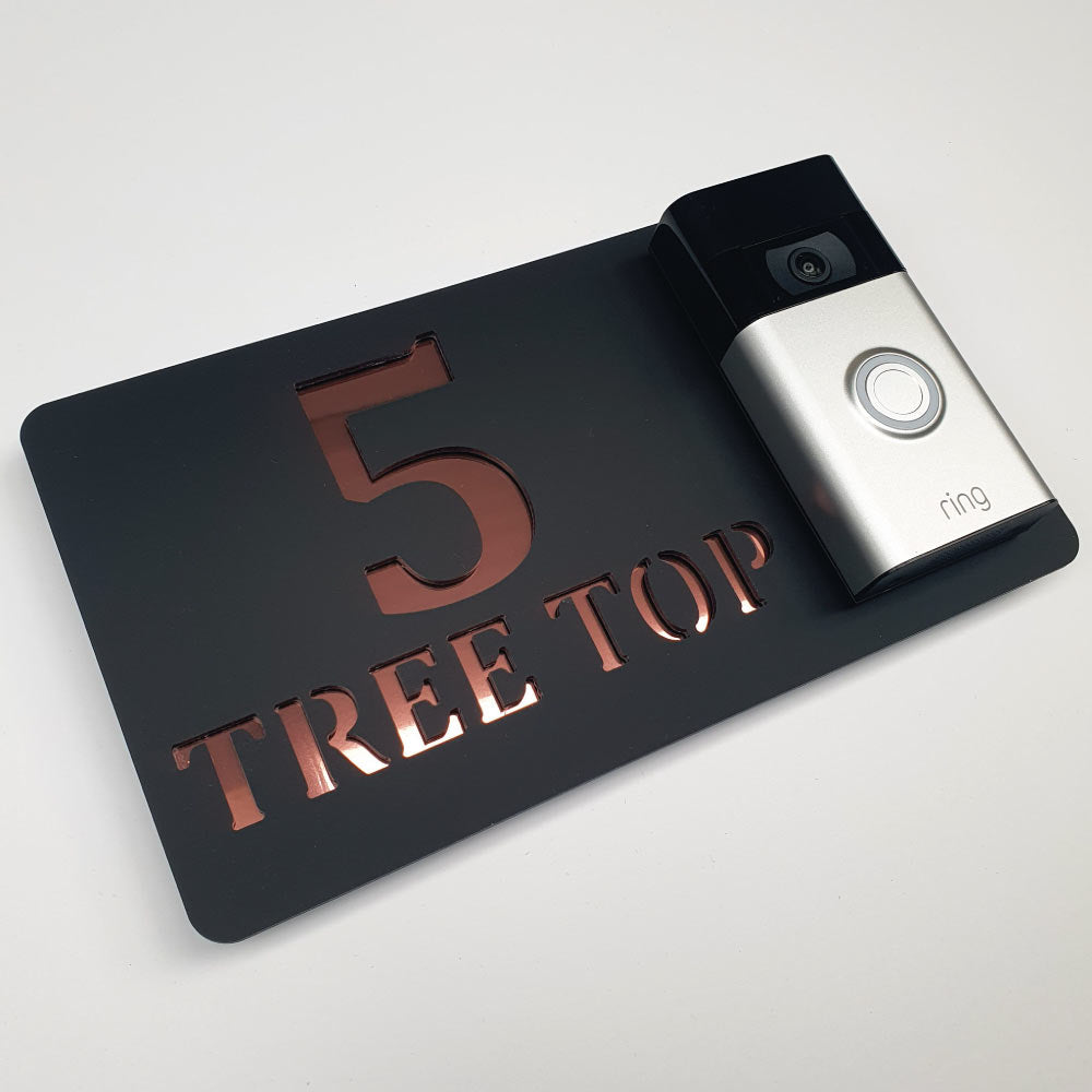 Ring Doorbell House Sign - Personalised Plaque with Door Number – next ...