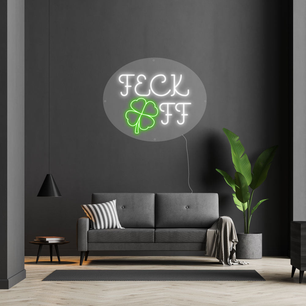 Feck Off Neon Sign - Playful and Expressive Irish Charm – next level ...