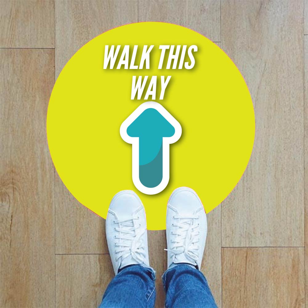 Floor Sticker Navigation Floor Stickers – next level displays